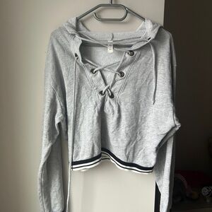 💙BOGO💙 Jolie Tie Up Cropped Hoodie Medium